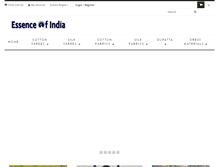 Tablet Screenshot of essenceofindia.com